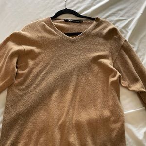 Cashmere tan sweater size large men’s